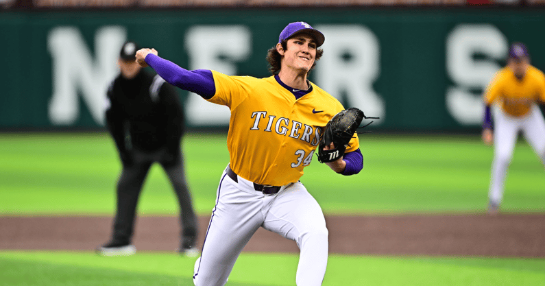LSU Baseball swept Oklahoma in the program's first SEC road trip to Norman (Photo: LSU Athletics)